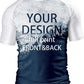 O2TEE Custom Men's Gradient Rash Guard Compression Shirt