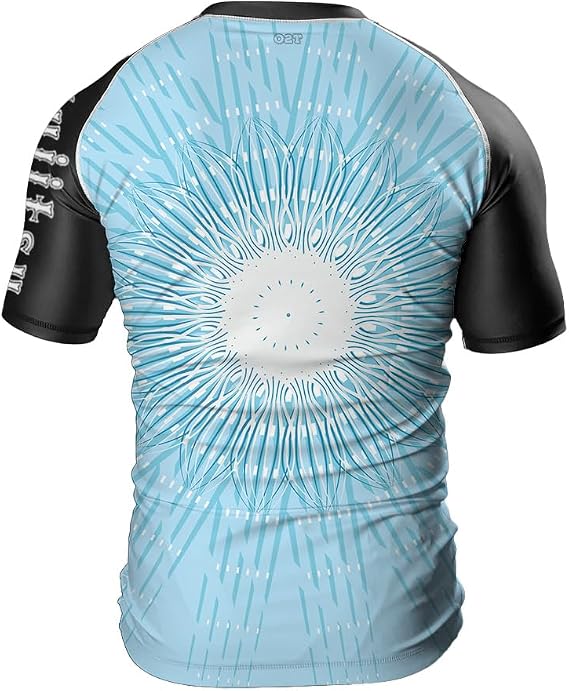 O2TEE Men Training Rash Guards Shirt MMA Gym Running