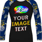O2TEE Personalized Women's Rash Guards Shirt Add Text Picture