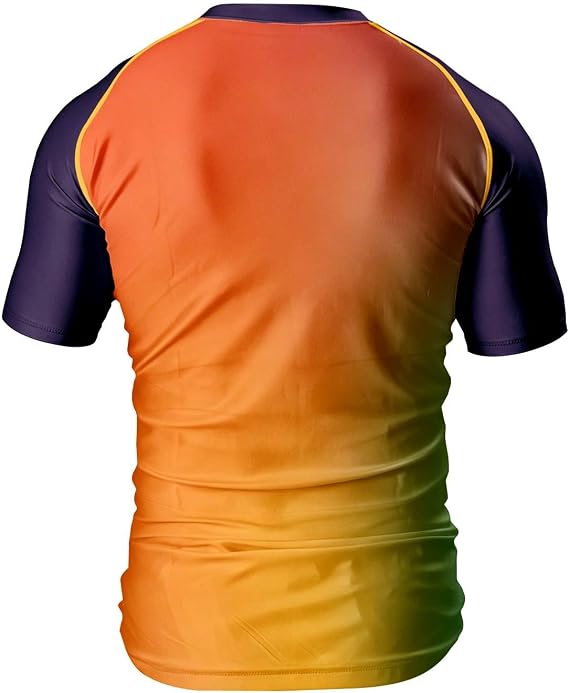 O2TEE Personalized Men's Gradient MMA Rash Guard Shirt