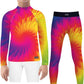 Unisex Boy's Girl's Novelty UV Protection Rashguard Tie-dye Pattern Sport Shirts Sets