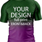 O2TEE Custom Men's Gradient Rash Guard Compression Shirt