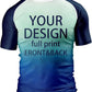 O2TEE Custom Men's Gradient Rash Guard Shirt for BJJ