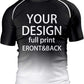 O2TEE Custom Men's Gradient Rash Guard Shirt for BJJ