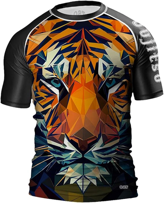 O2TEE Men's Graphic MMA Rash Guard