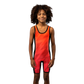 O2TEE Youth Striped Wrestling Singlet Stretch Bodysuit