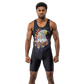 O2TEE Men Totem Animal Powerlifting Singlet for Training