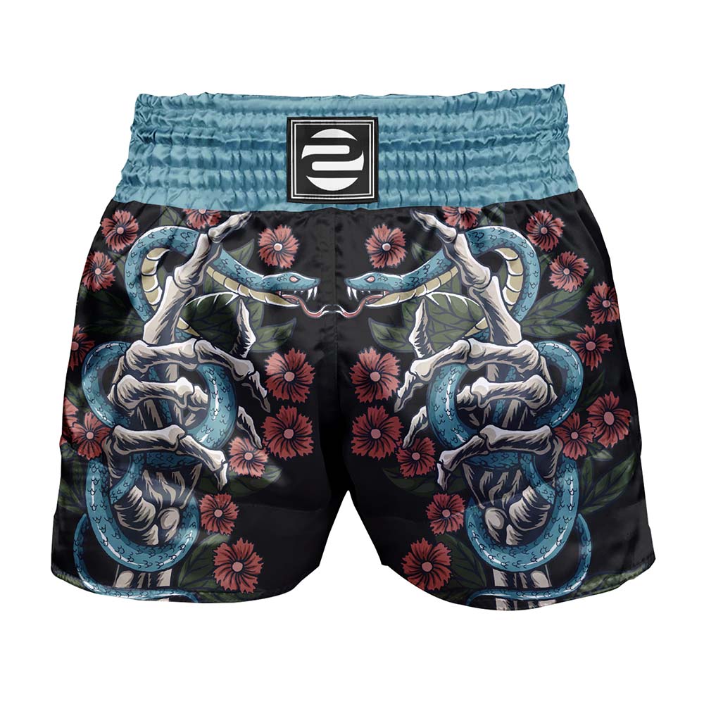 O2TEE Unisex Snake MMA Muay Thai Shorts (Youth Adult size)