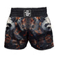 O2TEE Men Panda Samurai MMA Muay Thai Shorts (Youth Adult size)