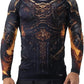 Men's Long Sleeve BJJ Warrior Armour Rashguard - Lightweight Compression Training Shirt