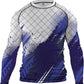 O2TEE Men BJJ Rash Guards Compression GYM MMA Shirt