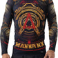 Men's Long Sleeve BJJ Warrior Armour Rashguard - Lightweight Compression Training Shirt