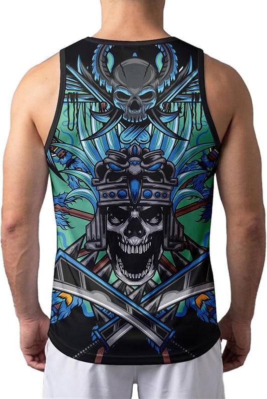 O2TEE Men's Tank Top Sleeveless Sports Gym Jersey Shirts