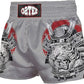 O2TEE Unisex Mask Samurai MMA Muay Thai Shorts( Youth Adult size)