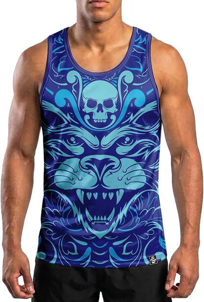 O2TEE Men's Sleeveless Shirt Workout Gym Tank Top
