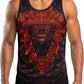 O2TEE men's boxing graphic gym tank top - Barong Warrior Red