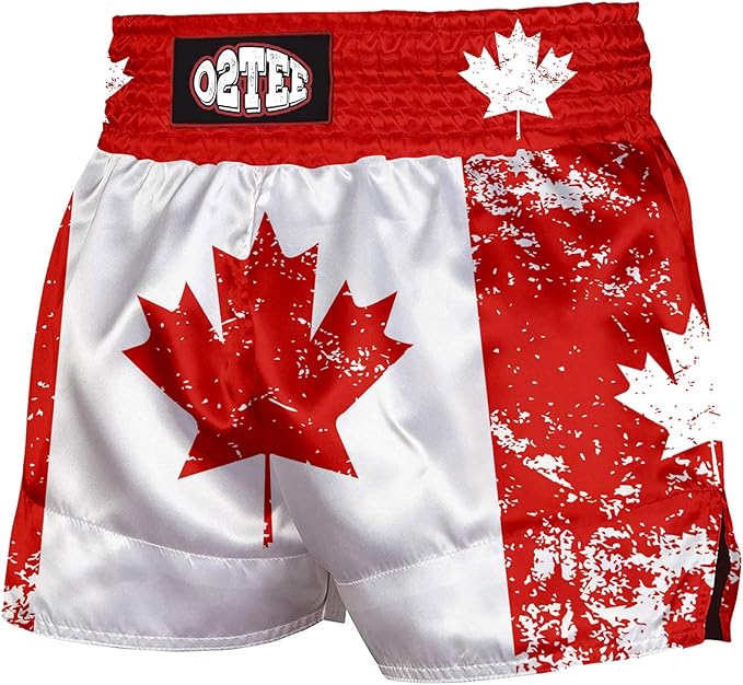 O2TEE Muay Thai Shorts Boxing Shorts MMA Kickboxing