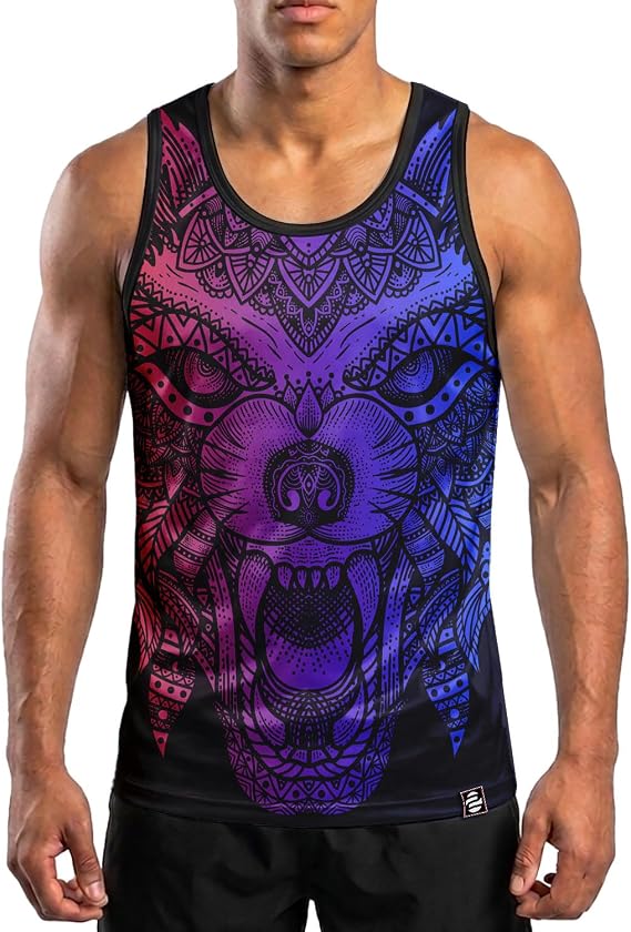 O2TEE Men's Sleeveless Shirt Workout Gym Tank Top