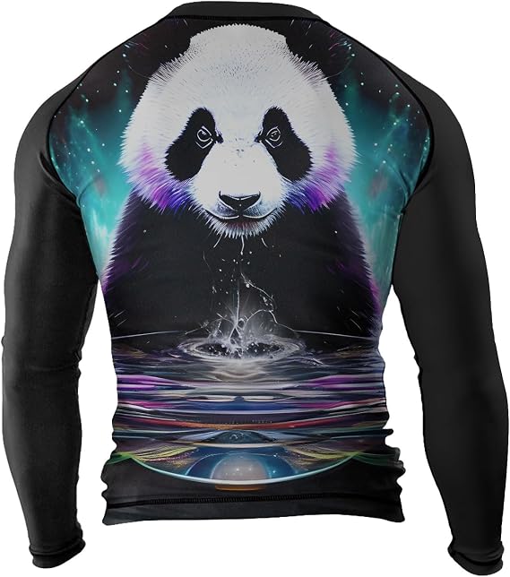 O2TEE Men BJJ Rash Guards Long Sleeve GYM MMA Shirt