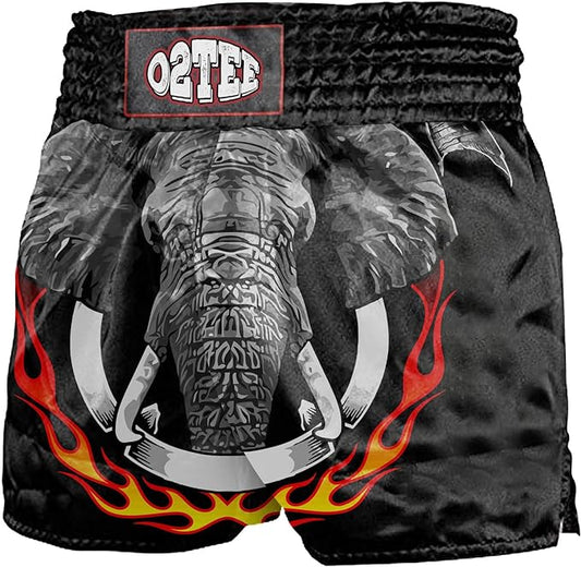 O2TEE Traditional Elephant Muay Thai Shorts Boxing