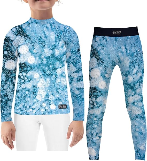 Youth Kids Premium Rashguard Ice Pattern Quick-Dry Comfortable Training Sets