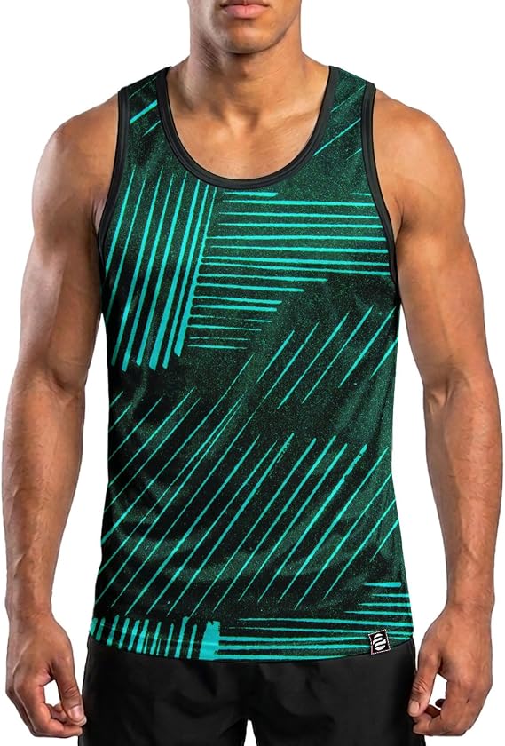 O2TEE Men's Boxing Tank Top Athletic Sleeveless Gym Shirt