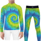 Unisex Boy's Girl's Novelty UV Protection Rashguard Tie-dye Pattern Sport Shirts Sets