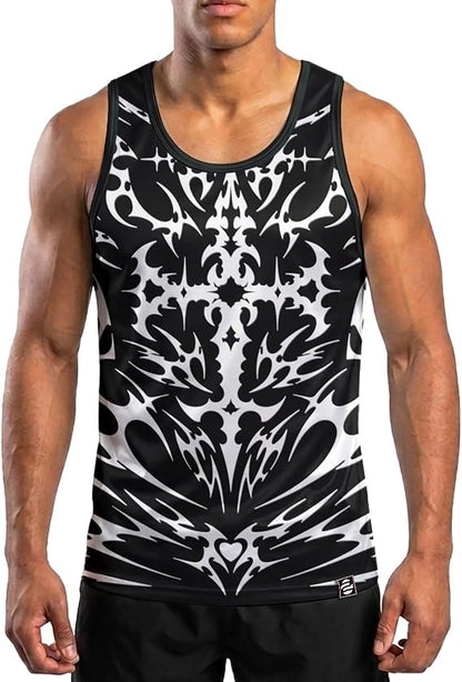 O2TEE Men's Tank Top Training Gym Shirt Sports Vest