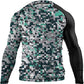 O2TEE Mens Jiu Jitsu Rash Guards Compression MMA Shirt