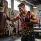 O2TEE men's boxing graphic gym tank top detail image 3