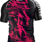 O2TEE Mens Grappling Tattoo Rash Guards Shirt Weightlifting