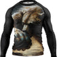 O2TEE Mens Jiu Jitsu Rash Guards Compression MMA Shirt