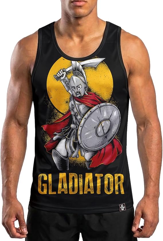 O2TEE Men's Tank Top Sleeveless Sports Gym Jersey Shirts
