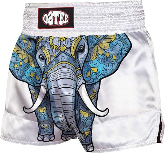 O2TEE Traditional Elephant Muay Thai Shorts Boxing