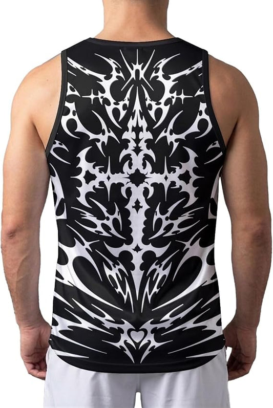 O2TEE Men's Tank Top Training Gym Shirt Sports Vest