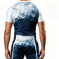 O2TEE Custom Men's Gradient Rash Guard Shirt for BJJ