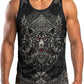 O2TEE men's boxing graphic gym tank top - Geometric Wolf
