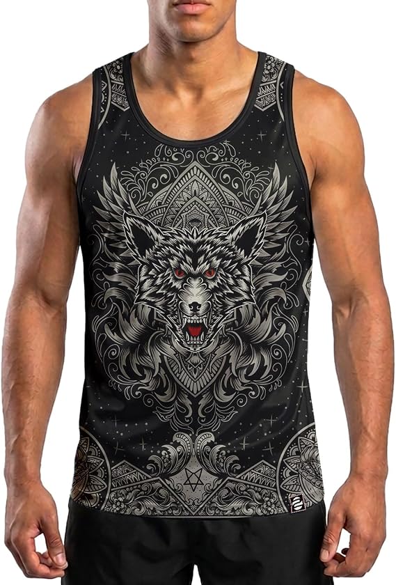 O2TEE Men's Sleeveless Shirt Workout Gym Tank Top