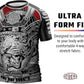 O2TEE Mens Short Sleeve Graphic Rash Guards Shirt MMA