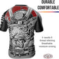 O2TEE Mens Short Sleeve Graphic Rash Guards Shirt MMA