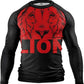 O2TEE Men BJJ Rash Guards Compression GYM MMA Shirt