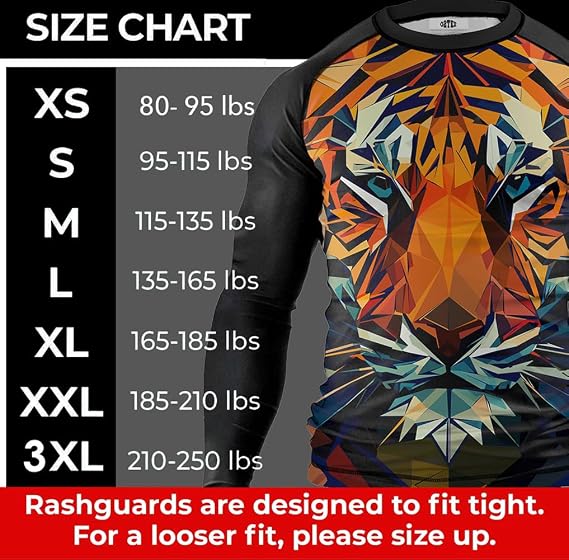 O2TEE Mens Jiu Jitsu Rash Guards Compression MMA Shirt