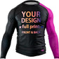 Personalized Design Ranked Rashguard Compression Training Rash Guard for MMA BJJ Wrestling