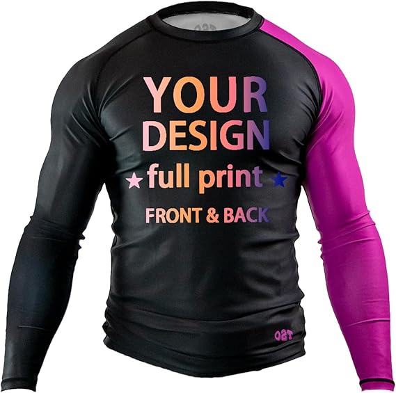 Personalized Design Ranked Rashguard Compression Training Rash Guard for MMA BJJ Wrestling