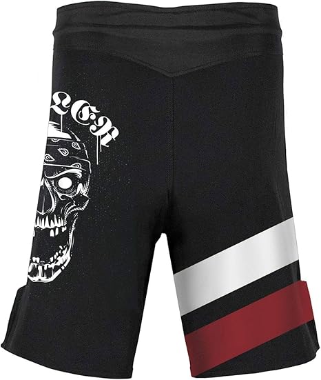 Men’s MMA Fight Shorts Skull Series, BJJ, No Gi, Grappling, Jiu Jitsu Shorts