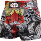 O2TEE Unisex Mask Samurai MMA Muay Thai Shorts( Youth Adult size)