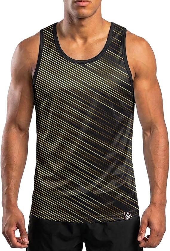 O2TEE Men's Boxing Tank Top Athletic Sleeveless Gym Shirt