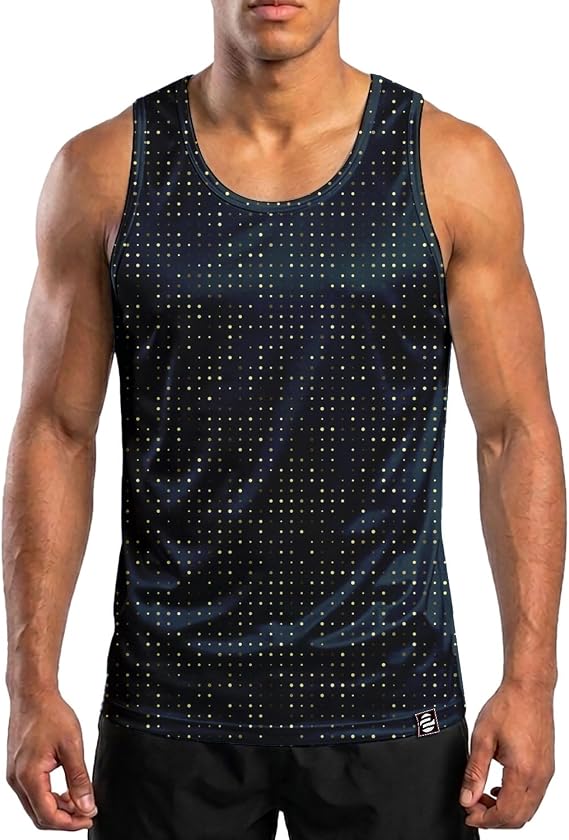 O2TEE Men's Boxing Tank Top Athletic Sleeveless Workout Vest