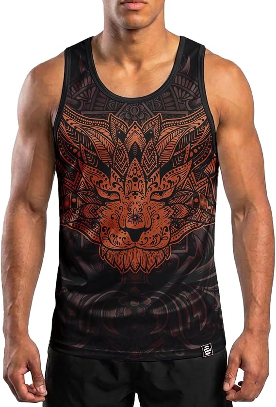 O2TEE Men's Sleeveless Shirt Workout Gym Tank Top