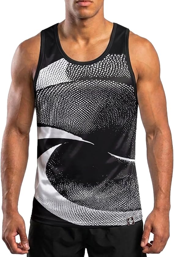 O2TEE Men's Tank Top Training Gym Shirt Sports Vest
